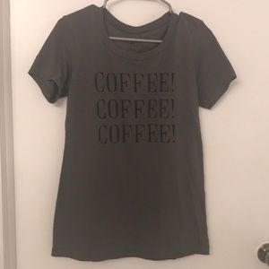 Coffee T Shirt Dark Grey